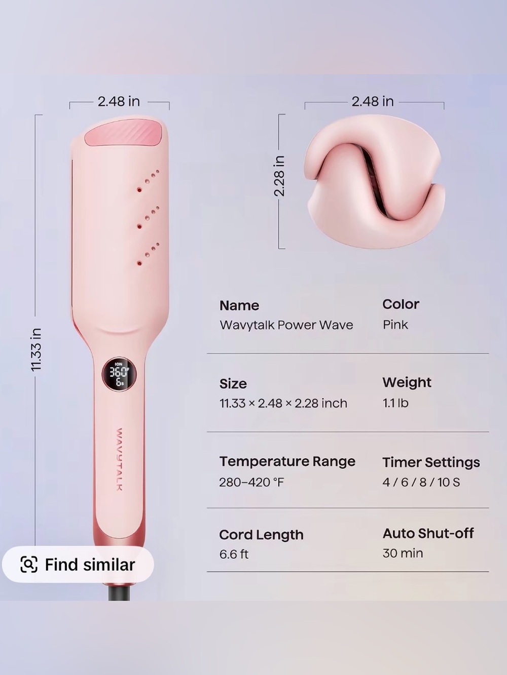 WavyTalk Power Wave Hair Crimper
